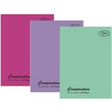 Plastic Poly Cover Comp. Notebook - 100 sheets (48 Units Included)