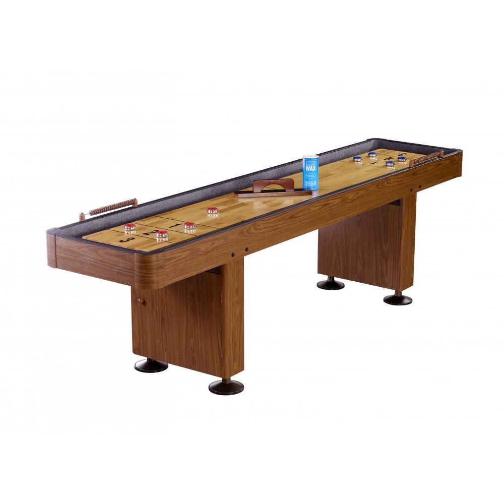 BlueWave SHUFFLEBOARDS NG1205 Challenger 9 Ft. Shuffleboard Walnut Finish