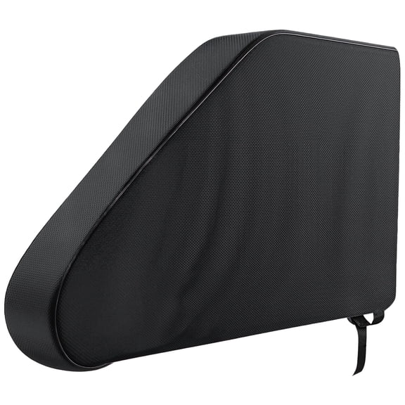 Trailer Hitch Cover 600D Oxford Waterproof Tow Hitch Protector with Reflective Strips Fits Most Trailers Curved Design with Straps Resists Sunlight Dust Rain Snow Corrosion Quality Black Mesh