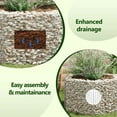 thumbnail image 5 of vidaXL Gabion Raised Bed Silver Galvanized steel Heavy Weight Endurance 39.4"x35.4"x19.7", 5 of 9