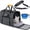 Dark Gray, variant on Soft-Sided Escape-Proof Pet Carrier for Large Cats and Small Dogs Up to 25 lbs, Portable Travel Carrier with Locking Zippers, Dual-Sided Cushion, Safety Car Buckle, and Foldable Travel Bowl