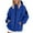 Blue, variant on Bibifish Women Jackets Lightweight Windbreaker Outdoor Hiking Zip Up Jackets Fall Hooded Waterproof Versatile Travel Raincoats With Pockets