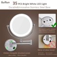 thumbnail image 5 of 8 Inch LED Lighted Wall Mount Makeup Mirrors with 7X Magnification,Chrome M1805D(8in, 7X) perfect gift for women & girls, 5 of 5