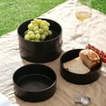 thumbnail image 4 of Stone Lain Celina Stoneware Collection Dinnerware Set, 2-Piece Serving Bowls, Black, 4 of 5