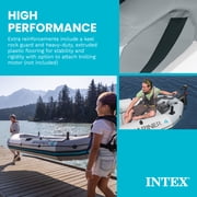 Intex Mariner 4 Person Inflatable Lake Dinghy Boat with Pump and Oars Set