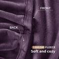 thumbnail image 5 of Shilucheng Fleece Blanket Queen, Cozy Fuzzy Throw Blankets, Soft Plush Bed Blanket Purple, 90"x90", 5 of 9