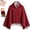 Burgundy, variant on Heated Shawl Wrap for Women, USB Wearable Blanket with 3 Heat Settings - Zip-Front Hands-Free Fit, Knit & Plush Lining for Home & Office