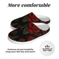 thumbnail image 6 of Haiem Roses Print Women's Fuzzy Memory Foam House Slipper Cozy Home Footwear Non-slip Winter Slippers-44/45, 6 of 7