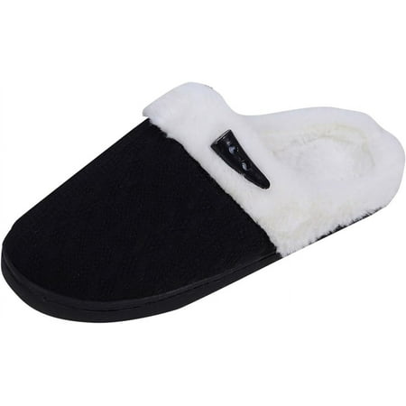 

Slipper for Womens Mens Warm Comfy Memory Foam House Slippers Faux Fur Lined Anti-Skid Sole Bedroom Cozy Indoor Outdoor Slippers