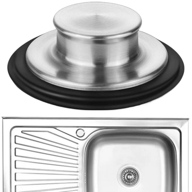 Tapón Fregadero Acero Inoxidable para Cubierta para Fregadero Triturador Basura (plateado) Plateado