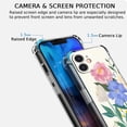 thumbnail image 3 of Cute Flower Case for iPhone 12,Aesthetic Colourful Floral Pattern Soft TPU Full Cover Case, 3 of 5