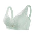 thumbnail image 2 of Amkhujs Wireless Bras, V Neck Bras No Underwire for Old Women, Lace Bras for Women Everyday Bras, Gifts for Her, 2 of 4