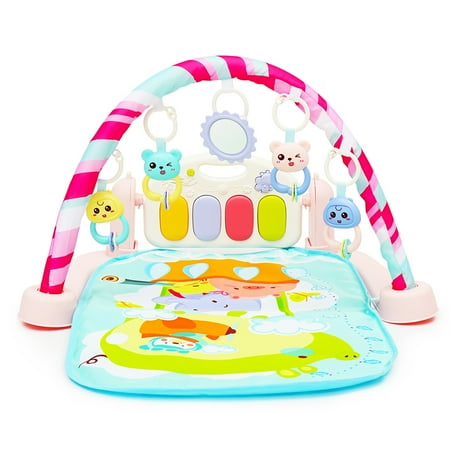 Moaere 5 In 1infant Musical Activity Gym Baby Kick Piano Mat Floor