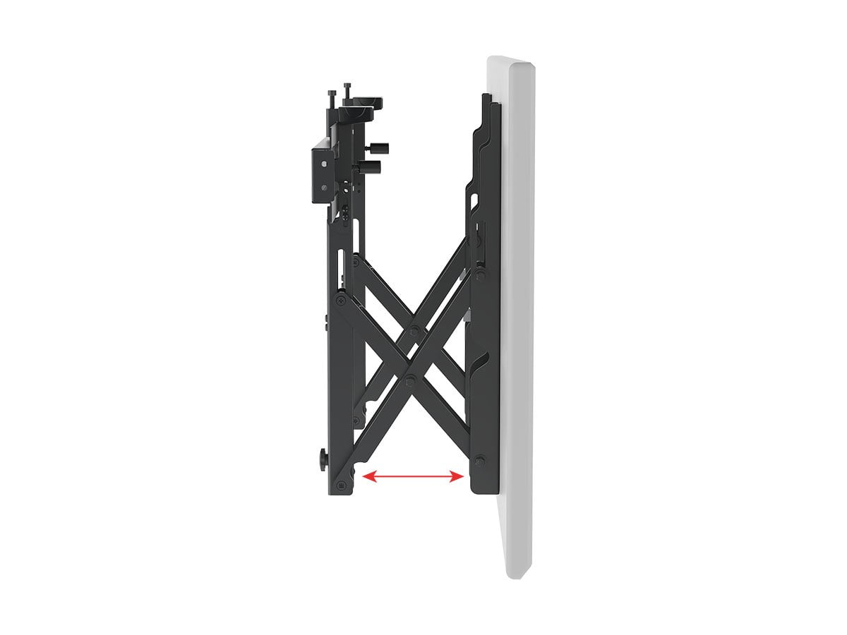 Monoprice TV Wall Mount Bracket - Specialty Menu Board, with Push-to-Pop-Out, Max Weight 99lbs,  Extension Range 2.4in-8in,VESA Patterns Up to 600x400