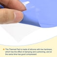 thumbnail image 4 of Uxcell Silicone Thermal Conductive Pads 3.93x3.93x0.02inch Heatsink Blue, 4 of 5