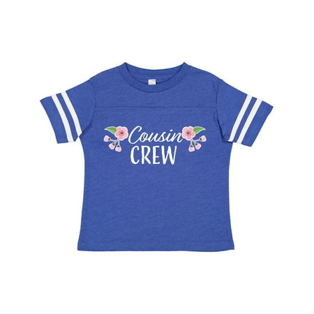 

Inktastic Cousin Crew with Flowers Gift Toddler Toddler Girl T-Shirt