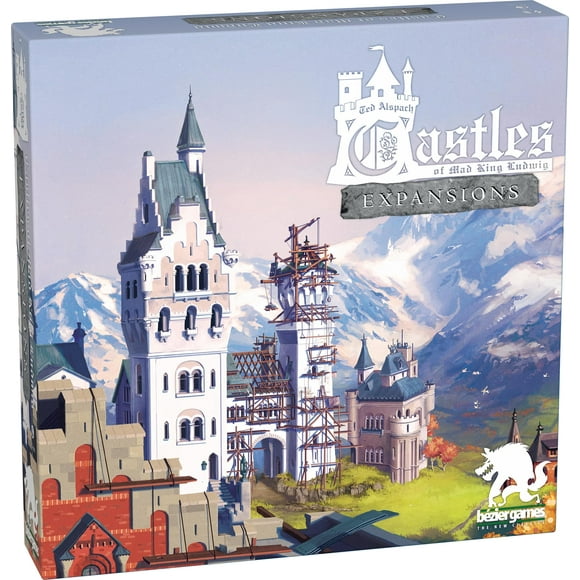 Juego de mesa de estrategia Bezier Games Castles of Mad King Ludwig