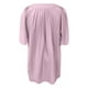 thumbnail image 3 of WILLBEST Vestido Corto De Mujer, Minivestido Informal De Manga Corta Con Vuelo Y Cuello En V, Holgado Y Fluido Para Verano, 3 of 3