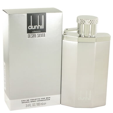 Alfred Dunhill Desire Silver Eau de Toilette, Cologne for Men, 3.4 Oz