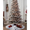 thumbnail image 4 of Navy Blue Christmas Christmas Tree Skirt 48 Inches Large Christmas Skirt Tree, Snowman Xmas Tree Balls Tree Skirt Christmas Decorations for Fireplace Party Holidays Indoor Outdoor, 4 of 7