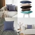 thumbnail image 4 of A1HC 18x18 Inch Square Decorative Velvet Throw Pillow Covers, Set of 2, Slat Grey – Soft, Luxurious Cushion Covers for Sofa, Bed & Home Decor, 4 of 5