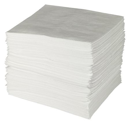 Absorbent Pad,Medium,White,18 gal.,PK100 3M MCP-P1715