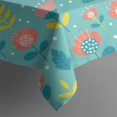 thumbnail image 5 of Pioneer Flower Floral Print Pattern Square Tablecloth, Waterproof Wipeable Spillproof Washable Table Cover for Home Kitchen Party Decor, 42"x42", 5 of 6