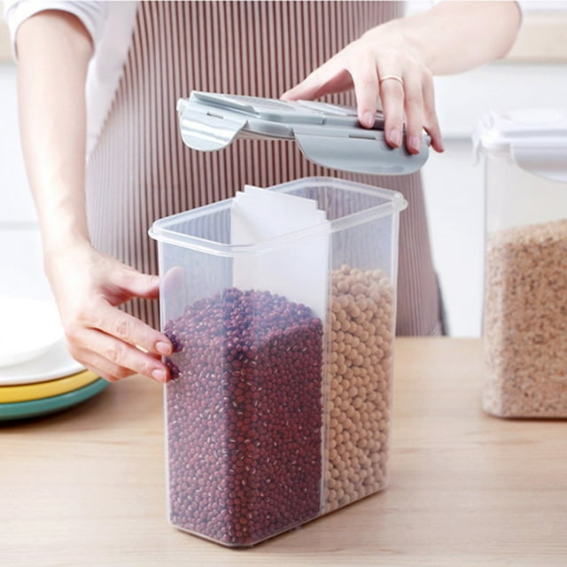 Clear Food Storage Container Large Capacity Food Container for Rice Sugar Candy Flour