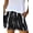 Black, variant on Women's Loose Fit Comfortable Elastic Waist Band Casual Shorts