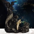 thumbnail image 1 of Portabotellas de vino Estatuas de sirena Estante para una sola botella Estante para vino y escultura para Negro Cola soporte para botellero, 1 of 8