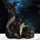 thumbnail image 3 of Soporte para botellas de vino, estatuas decorativas de sirena para vitrinas de vino y hogar. Negro, 3 of 9