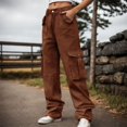 thumbnail image 2 of PEASKJP Women's High Rise Skinny Stretch Ripped Baggy Jeans, Brown, M, 2 of 5
