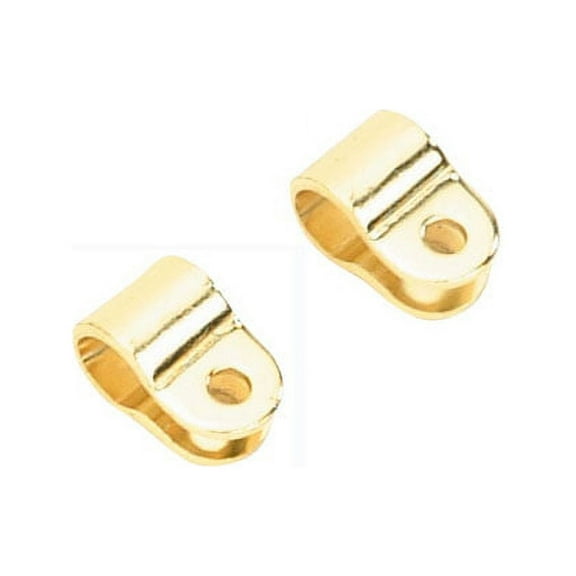 Two Gold Sissy Bar Clamps. Pair of sissy bar clamps. Set of sissy bar clamps for bike sissy bar. For bikes, bicycles, lowrider, krate, beach cruisers bicycles.
