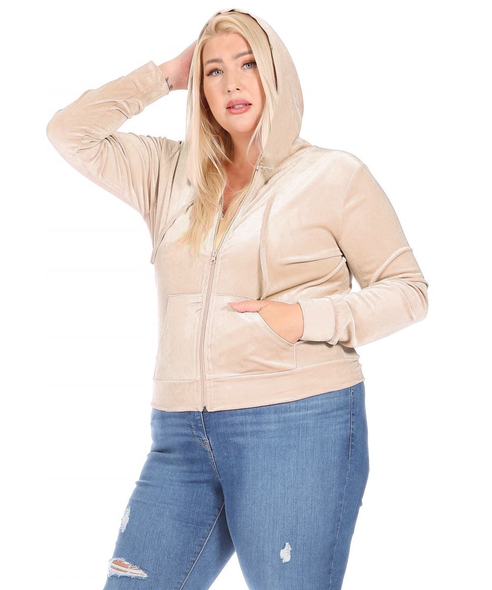 Plus size velour sweatshirt new arrivals