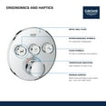 thumbnail image 6 of Grohe 29 161 Smartcontrol Triple Function Thermostatic Valve Trim Only - White, 6 of 7