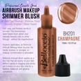 thumbnail image 2 of Belloccio Pro Airbrush Makeup CHAMPAGNE SHIMMER Highlighter Peach Shade Cosmetic, 2 of 5