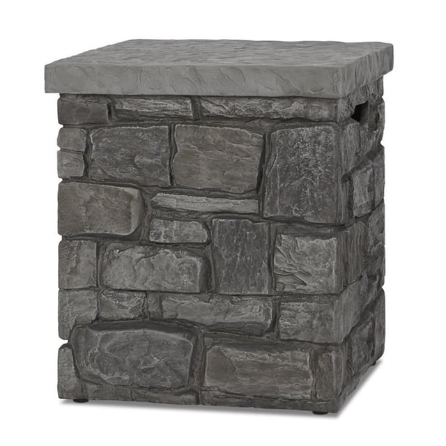 Real Flame Canada Sedona Couvercle de Réservoir de Propane en Acier de Calibre Lourd, Fini Gris