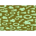 thumbnail image 1 of Ahgly Company Machine Washable Indoor Rectangle Transitional Dark Yellow Green Area Rugs, 2' x 3', 1 of 7