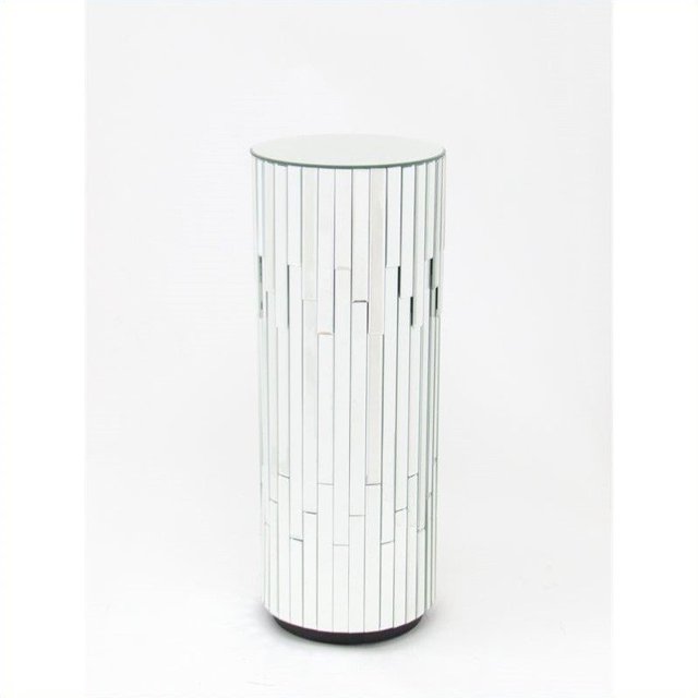Wayborn Pine Wood Beveled Mirror Pedestal