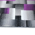 thumbnail image 5 of Masada Rugs Modern Contemporary Runner Area Rug, Purple Grey Black (2 Feet X 7 Feet), 5 of 6