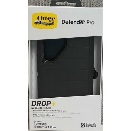 OtterBox Defender Pro Series Case and Holster For Samsung Galaxy S24 Ultra- Black