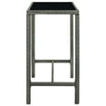 thumbnail image 3 of vidaXL 7 Piece Garden Bar Set with Cushions Poly Rattan Grey, 3 of 5