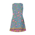 thumbnail image 5 of Ovzne Robes pour Femmes Robe d'Été Mode Décontractée d'Été pour Femmes Robe Sans Manches à Col en V avec Poches Grande Taille Robe Imprimée en Solde, 5 of 5