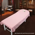 thumbnail image 1 of Cosmetic salon sheets SPA massage treatment bed table cover sheets with hole, 1 of 2