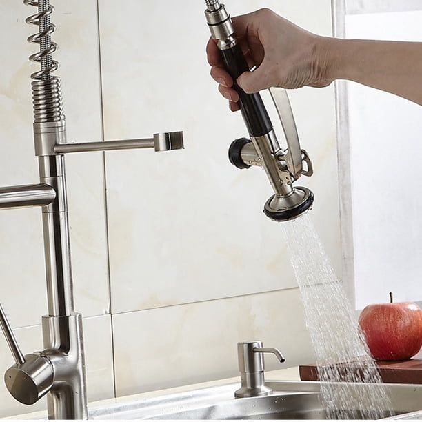 Grifo, Grifo De Lavabo De Cocina Con Manguera De Goma De 23,6 Pulgadas, Grifo De Resorte Para Grifo De Cocina, Grifo De Lavabo, Accesorios De Cocina Para Grifos Y Suministros De