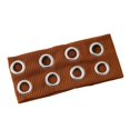 thumbnail image 1 of Diadema para mujer de color liso con agujeros metálicos, diadema ancha para gimnasio, estilo casual, turbante elástico., 1 of 8