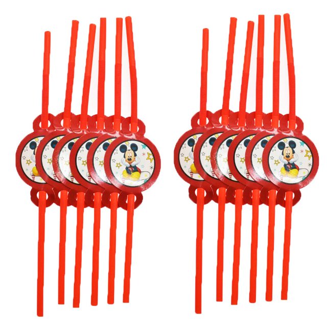 Disney Mickey Mouse Birthday Party Supplies Tablecloth Plates Cups Napkins Balloons Cake Toppers Boys Baby Shower Decorations Gao Jinjia LED