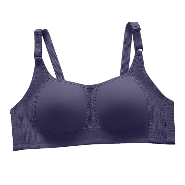Ropa interior de sujetador de perspectiva calada cómoda de Color sólido para mujer sin llantas Fridja nalpqowj34927
