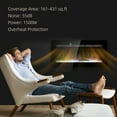 thumbnail image 5 of HOMCOM 36" Electric Fireplace Heater Recessed or Wall Mounted with Remote Control, 8H Timer, Adjustable Flame Color and Brightness, Log and Crystal, 5 of 9