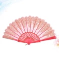 thumbnail image 2 of Miangastore Pink Handheld Fan Foldable for Traditional Occasions 1Pack, 2 of 5